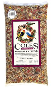 Cole's Nutberry Suet Blend NB05 Blended Bird Seed, 5 lb Package, Bag