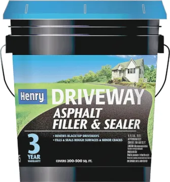 Henry HE175074 Driveway Asphalt Filler and Sealer, Liquid, Black/Brown, 5 gal Package, Pail