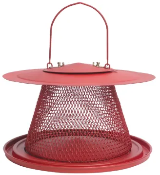 Perky-Pet NO/NO C00322 Cardinal Wild Bird Feeder, 2.5 lb, 1-Port/Perch, Metal, Red, Hanging Mounting