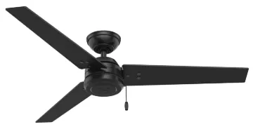 Hunter Cassius 59264 Ceiling Fan, 3-Blade, 52 in Sweep, Color Housing