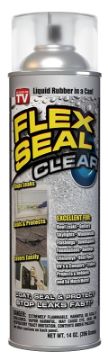Flex Seal FSCL20 Rubber Sealant Clear, Clear, 14 oz, Aerosol Can