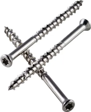 Simpson Strong-Tie T10300WPP Deck Screw, #10 Thread, 3 in L, Box Thread, Flat Head, 6-Lobe Drive, St