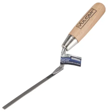 Vulcan DYT00323L Tuck Pointing Trowel, 1/4 in W, 6 in L, Polyethylene, Hardwood Handle