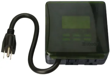 Woods 50015 Digital Timer, 15 A, 125 V, 1875 W, 2-Outlet, 7 day Time Setting, 20 On/Off Cycles Per D