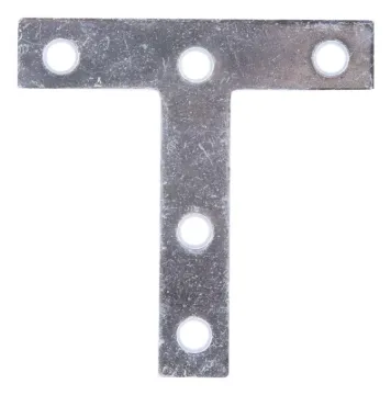 ProSource 22529ZCL T-Plate, 3 in L, Steel, Zinc