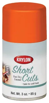 Krylon KSCS050 Aerosol Paint, High-Gloss, Glow Orange, 3 oz, Can