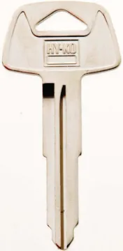 HY-KO 11010MIT3 Automotive Key Blank, Brass, Nickel, For: Mitsubishi Vehicle Locks