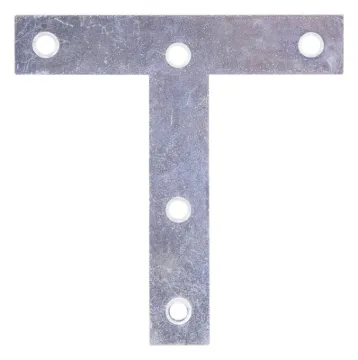 ProSource 22530ZCL T-Plate, 4 in L, Steel, Zinc