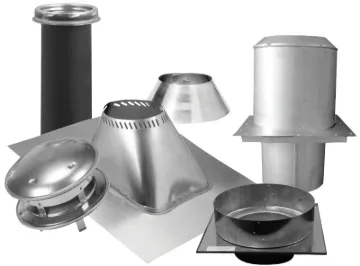 SELKIRK 206620 Ceiling Support Kit, Flat, Stainless Steel, For: Model SSII