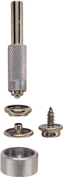 GENERAL 1267 Screw Snap Fastener Kit, Nickel