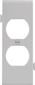 Eaton Wiring Devices STC8W Sectional Wallplate, 4-1/2 in L, 2-3/4 in W, 1-Gang, Polycarbonate, White