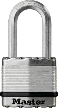 Master Lock Magnum M1XKADLF Keyed Padlock, Different Key, 5/16 in Dia Shackle, 1-1/2 in H Shackle, Z
