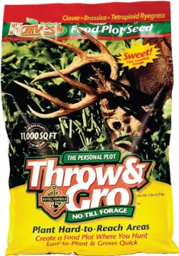 Evolved Habitats Throw & Gro EVO70505 Food Plot Seed, 5 lb Package, Bag