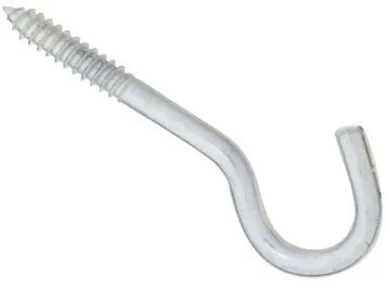 National Hardware 2156BC Series N220-871 Screw Hook, 5/16 in Opening, 4-1/2 in L, Steel, Zinc, 10, B