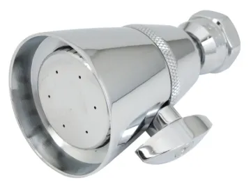 Whedon Elite FP4C Shower Head, 2.5 gpm, 1/2 in Connection, Female, Brass, Chrome, 3 in Dia