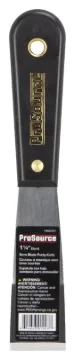 ProSource 01023 Putty Knife with Rivet, 1-1/4 in W Blade, HCS Blade, Nylon Handle