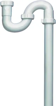 Plumb Pak PP66-3W S-Trap, 1-1/2 in, Slip Joint, Plastic, White