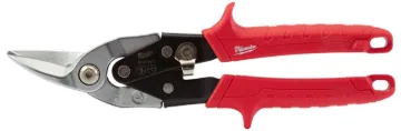 Milwaukee Elec Tool 48-22-4510 Snips Left Serrated 10L, Black, Red, Stainless