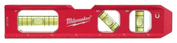 Milwaukee 48-22-5107 Compact Billet Torpedo Level, 7 in L, 3 -Vial, Magnetic, Aluminum, Red
