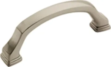 Amerock BP55343G10 Cabinet Pull, 3-11/16 in L Handle, 1-3/8 in H Handle, 1-3/8 in Projection, Zinc,