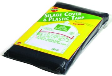 Warp's SSC-14 Tarpaulin, 14 ft L, 14 ft W, 3 mil Thick, Plastic, Black