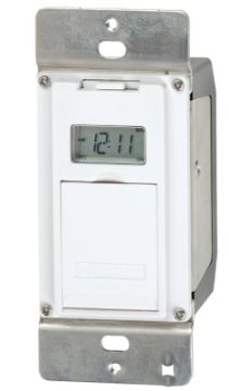 Intermatic EI500 EI500WC Electronic In-Wall Timer, 15 A, 1 min Cycles, LCD Display, Wall Mounting