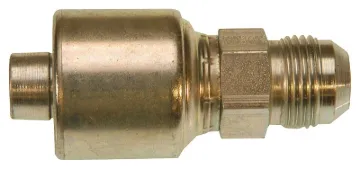 GATES MegaCrimp G25165-0810 Hose Coupling, 7/8-14, Crimp x JIC, Straight Angle, Steel, Zinc