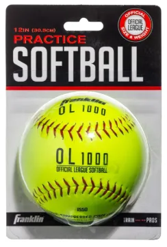 Franklin Sports OL 1000 10981 Soft Ball, 12 in Dia, Synthetic, 12, Blister