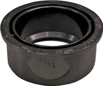CANPLAS 102756BC Reducing Bushing, 4 x 3 in, Spigot x Hub, ABS, Black, SCH40 Schedule