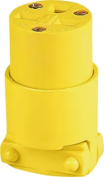 Eaton Wiring Devices 4227-BOX Electrical Connector, 2-Pole, 15 A, 250 V, NEMA: 6-15, Yellow