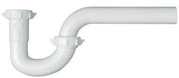 Plumb Pak PP941W P-Trap, 1-1/4 in, Slip Joint, Plastic, White