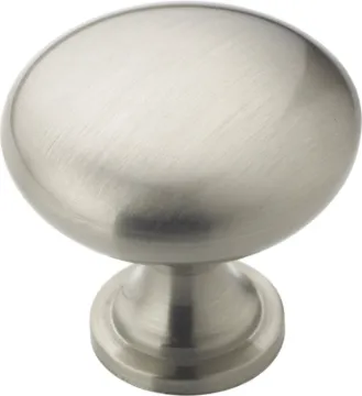 Amerock TEN53005G10 Cabinet Knob, 1-1/8 in Projection, Zinc, Satin Nickel