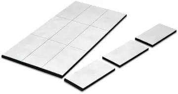 Magnet Source 07010 Magnetic Disc and Tape Strip, Ferrite/Rubber Polymer, 3 in L, 2 in W, 0.06 in H
