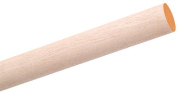 Waddell 6716UB Dowel Rod, 1 in Dia, 48 in L, Birchwood, 1