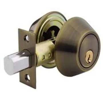 Schlage B62NV609KA4 Entry Deadbolt, 1 Grade, Keyed Alike Key, Metal, Antique Brass, 2-3/8 x 2-3/4 in