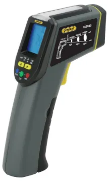 GENERAL IRTC50 Infrared Thermometer with Tricolor Light Panel, -40 to 428 deg F, 0.1 deg Resolution,