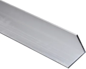 Stanley Hardware 4204BC Series 258400 Solid Angle, 2 in L Leg, 96 in L, 1/8 in Thick, Aluminum, Mill