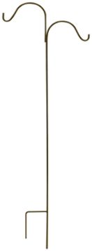 Landscapers Select GB-3092-3L Shepherd Hook, 24 in L, 64 in H, Steel, Black, Matte, Floor Standing M