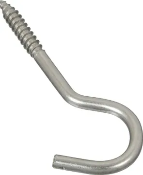 National Hardware 2153BC Series N220-822 Screw Hook, 3/8 in Opening, 4-7/8 in L, Stainless Steel, Zi