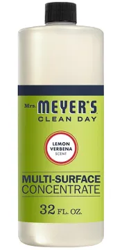 Mrs. Meyer's Clean Day 12440 Cleaner, 32 oz Package, Bottle, Liquid, Lemon Verbena