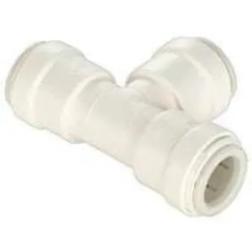 Watts 3523-14 Tube Union Tee, 3/4 in, Sweat Push-Fit, Plastic, White, 100 psi Pressure