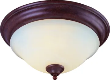 Boston Harbor BRT-ATE1013-RB Ceiling Light Fixture, 3-Lamp, CFL Lamp, Rustic Brown Fixture