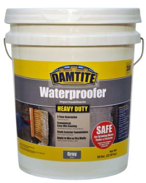 DAMTITE 02551/02501 Foundation Coating, Gray, Powder, 50 lb Package, Bag