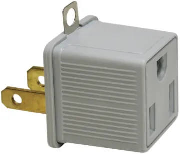 PowerZone ORAD3200 Outlet Adapter, 15 A, 125 V, 3-Outlet, Gray