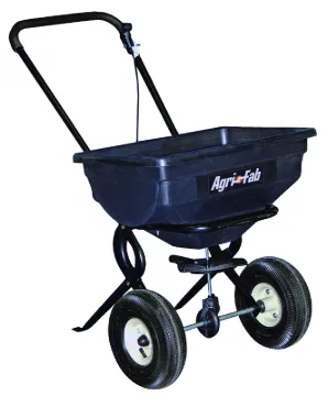 AGRI-FAB 45-0388 Broadcast Spreader, 14,200 sq-ft Coverage Area, 8 to 10 ft W Spread, 85 lb Capacity