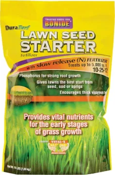 Bonide 60456 Lawn Seed Starter Fertilizer, Solid, Fertilizer, 16 lb Package