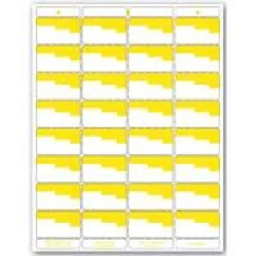 Centurion UN OR4P Laser Bin Label, 8-1/2 in L, 11 in W, White/Yellow Background