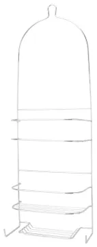 Simple Spaces SS-5786-CH-3L Shower Caddy, Chrome, 10 in OAW, 27-3/4 in OAH, 4-1/4 in OAD
