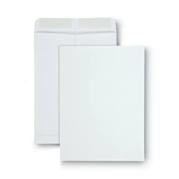 Catalog Envelope, 28 lb Bond Weight Paper, #10 1/2, Square Flap, Gummed Closure, 9 x 12, White, 100/