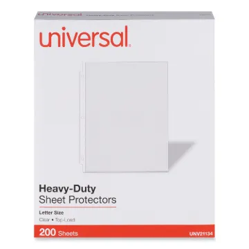 Top-Load Poly Sheet Protectors, Heavy Gauge, Letter Size, Clear, 200/Pack